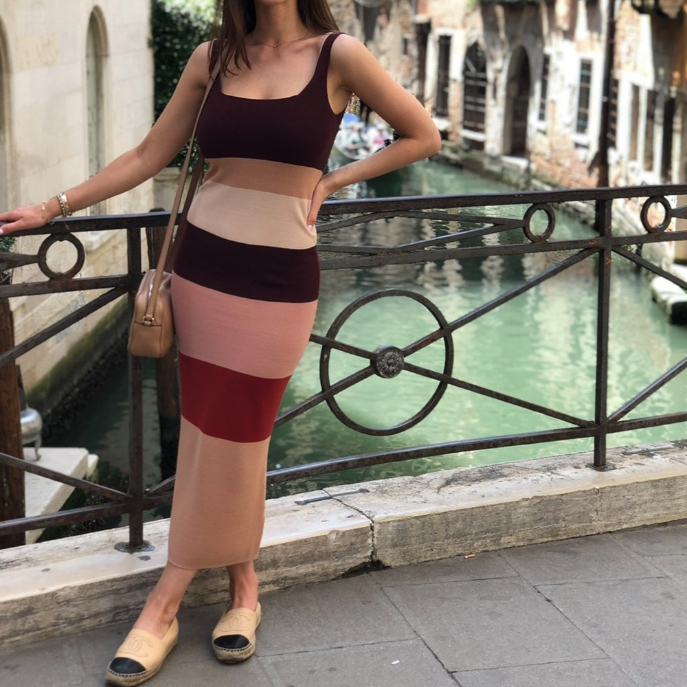 Rony Kobo Striped Sleeveless Dress
